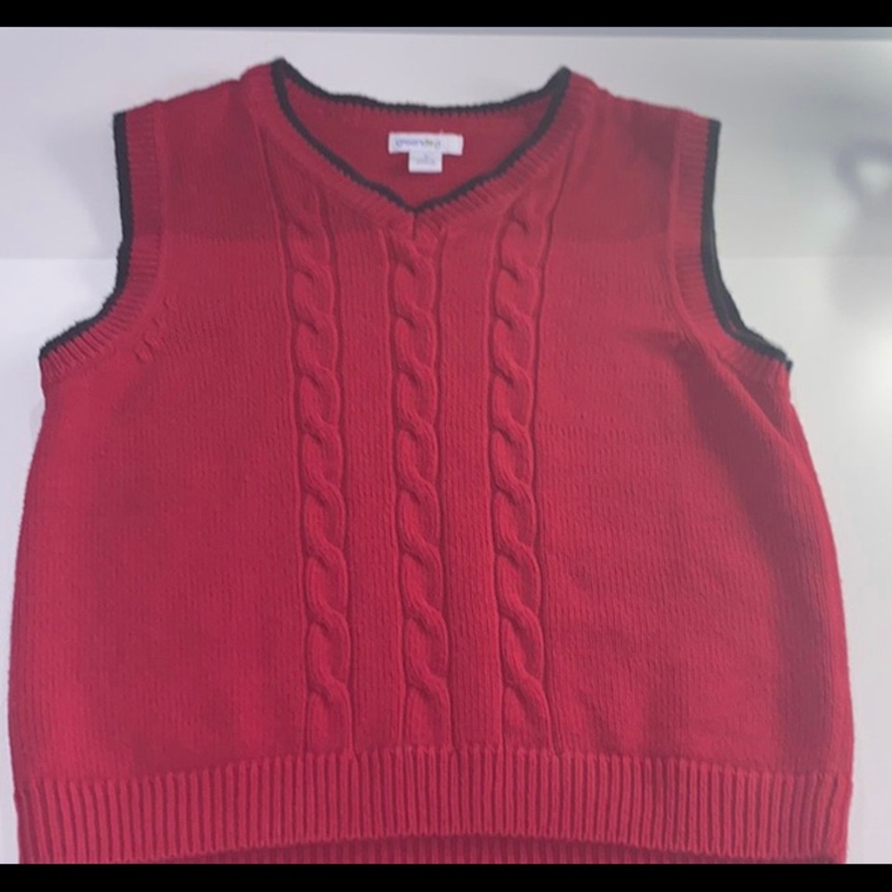 Red Sweater Vest